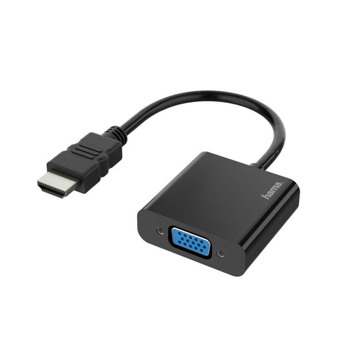EAN 4047443437457 - Hama 00200343 adaptador de cable de vídeo 0,15 m HDMI tipo A (Estándar) VGA (D-Sub) Negro imagen 1