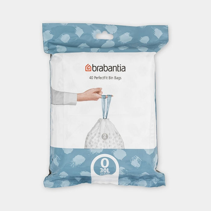 EAN 8710755124846 - Brabantia 124846 bolsa para basura 30 L Blanco 40 pieza(s) imagen 1
