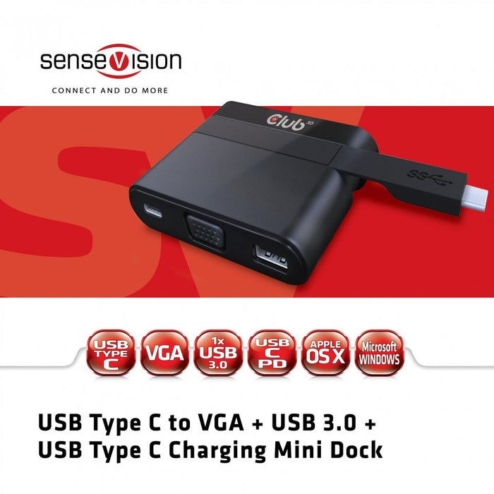 EAN 5706998781116 - CLUB3D CSV-1532 base para portátil y replicador de puertos Alámbrico USB 3.2 Gen 1 (3.1 Gen 1) Type-C Neg imagen 2