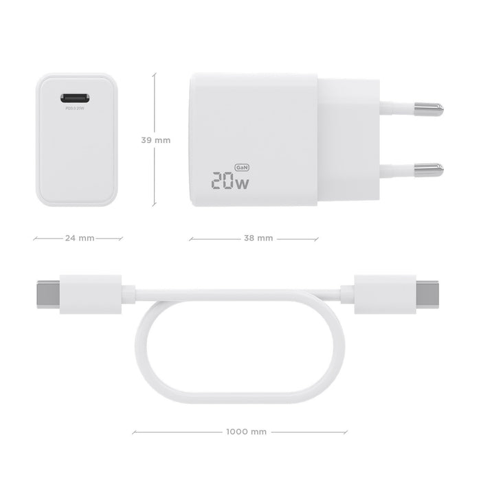 EAN 8435739905449 - AISENS ASCH-20W1P081-W cargador de dispositivo móvil Teléfono móvil, Smartphone, Cámara digital, Universa imagen 4