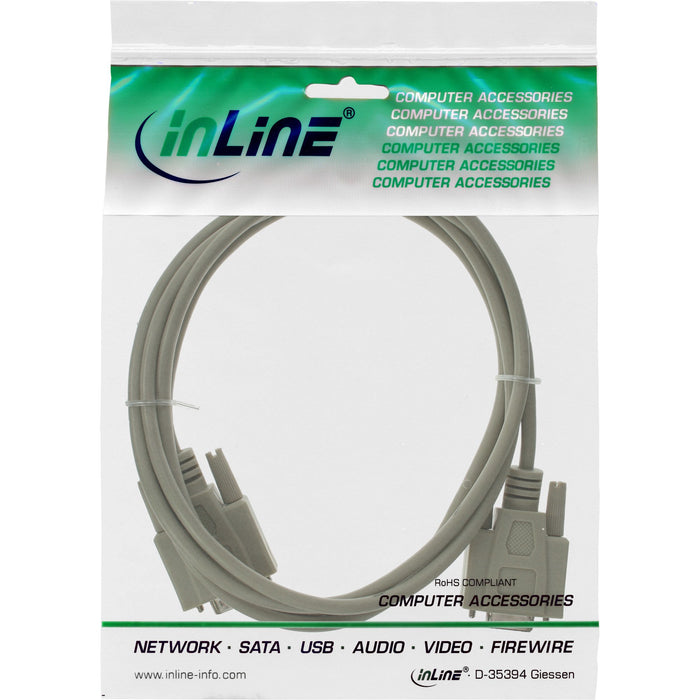 EAN 4043718002672 - InLine 12211 cable de serie Beige 15 m male 9pin Sub D female 9pin Sub D imagen 3