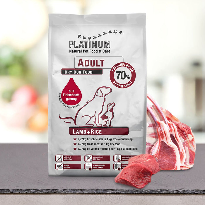 EAN 4260208740030 - Platinum Adult Lamb + Rice 5 kg Adulto Cordero, Arroz imagen 1