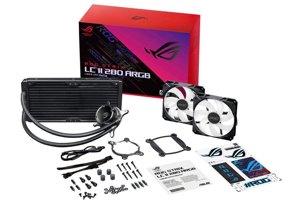 EAN 4711081036746 - ASUS ROG STRIX LC II 280 ARGB Procesador Sistema de refrigeración líquida todo en uno 14 cm Negro 1 pieza imagen 5