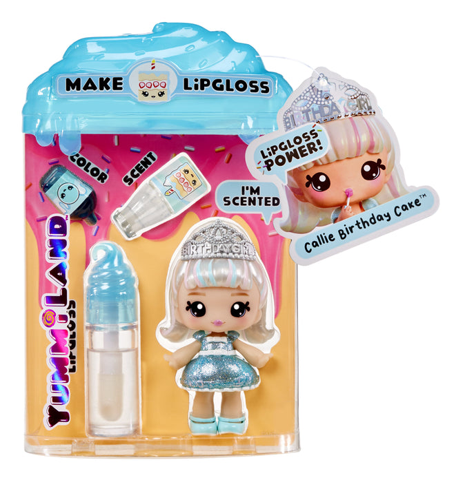 EAN 0035051120704 - MGA Entertainment Yummiland Lipgloss Doll- Callie Birthday Cake imagen 5