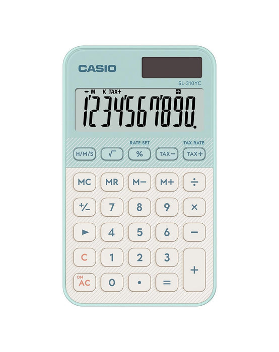 EAN 4549526620881 - Casio SL-310YC calculadora Bolsillo Calculadora básica Verde claro imagen 1