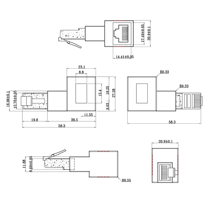 EAN 4043718289028 - InLine 69991D cambiador de género para cable Negro imagen 2