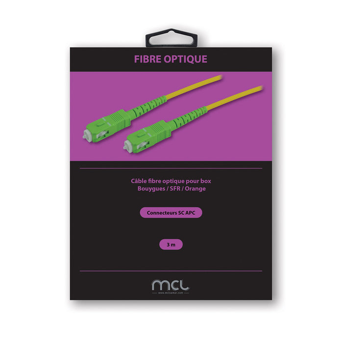 EAN 3700224767563 - MCL SCAPC/SCAPC monomode simplex optical - Single- bzw. Monomode-Faser - 3 m Cable de fibra óptica e Infi imagen 2
