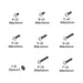 EAN 0841872173443 - Chief FHB5147 tornillo/tuerca 50 mm 36 pieza(s) M8 Kit de tornillos imagen 1