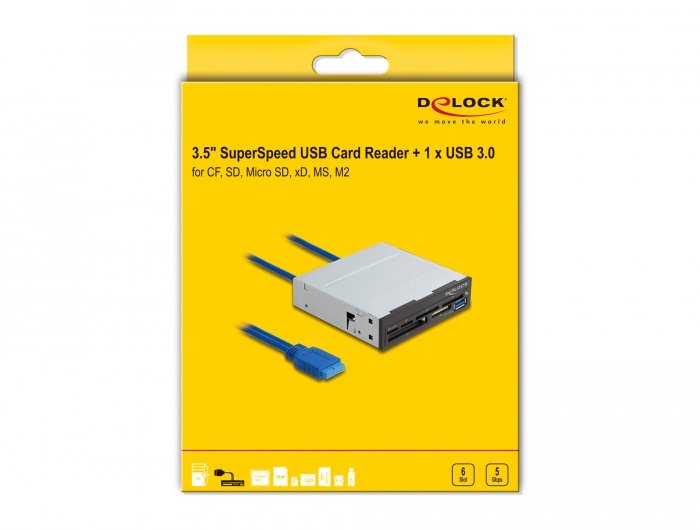 EAN 4043619917594 - DeLOCK 91759 lector de tarjeta Interno Negro, Gris imagen 4