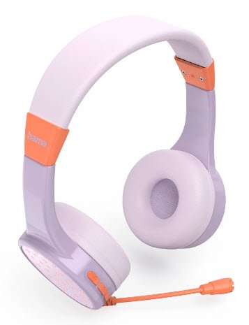 EAN 4047443514493 - Hama Teens Guard II Auriculares Inalámbrico Diadema Llamadas/Música USB Tipo C Bluetooth Naranja, Púrpura imagen 4
