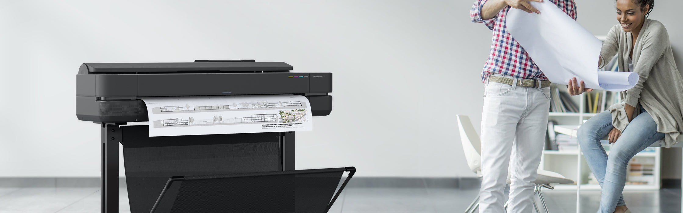 EAN 0198701027225 - HP Designjet T650 24-in Printer impresora de gran formato Wifi Inyección de tinta térmica Color 2400 x 12 imagen 6