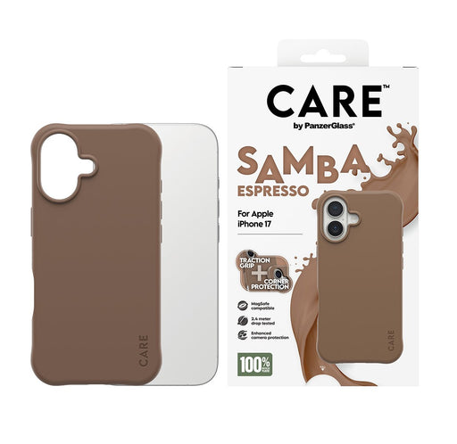 EAN 5715685027116 - PanzerGlass CARE™ by ® Samba Case Espresso w. MagSafe iPhone 17 funda para teléfono móvil Marrón imagen 2