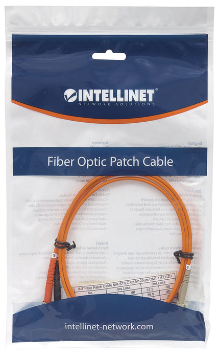 EAN 0766623471336 - Intellinet 5m LC/ST Cable de fibra óptica e InfiniBand Naranja imagen 5