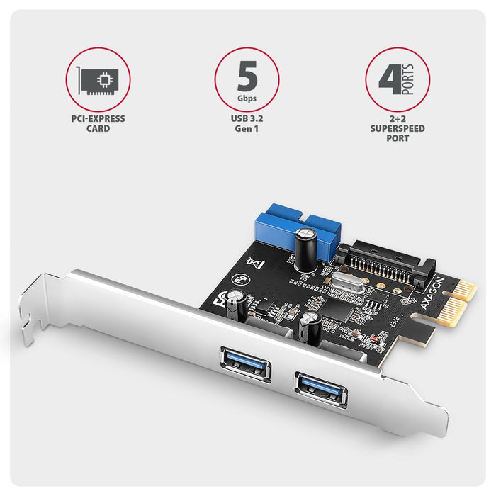 EAN 8595247908599 - Axagon PCEU-232RS tarjeta y adaptador de interfaz Interno USB 3.2 Gen 1 (3.1 Gen 1) imagen 2