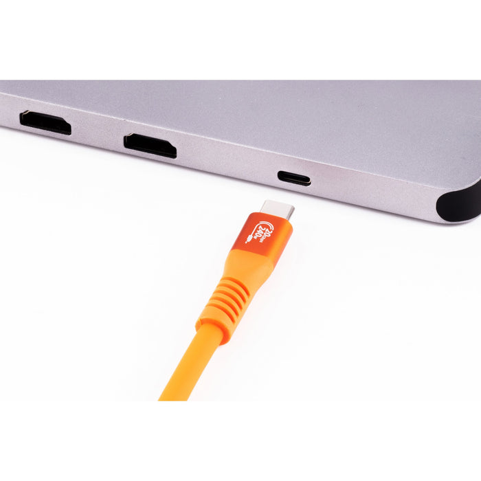 EAN 4250696658498 - Flexline FL31-77037 cable USB USB 3.2 Gen 2x2 2 m USB C 20 Gbit/s 240 W Naranja imagen 6