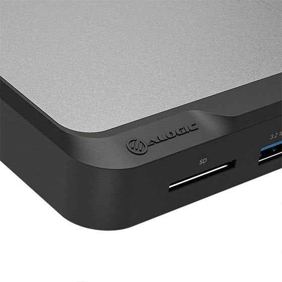 EAN 9350784025524 - ALOGIC DUCD2 base para portátil y replicador de puertos Alámbrico USB 3.2 Gen 2 (3.1 Gen 2) Type-C Gris,  imagen 2