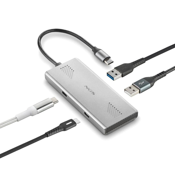 EAN 8435430624458 - NGS WONDERDUO-C USB Tipo C 5000 Mbit/s Plata imagen 5