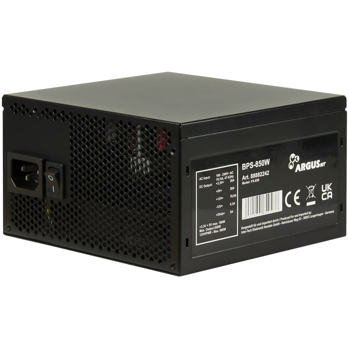 EAN 4260455649438 - Inter-Tech BPS-850 unidad de fuente de alimentación 850 W 20+4 pin ATX ATX Negro imagen 2