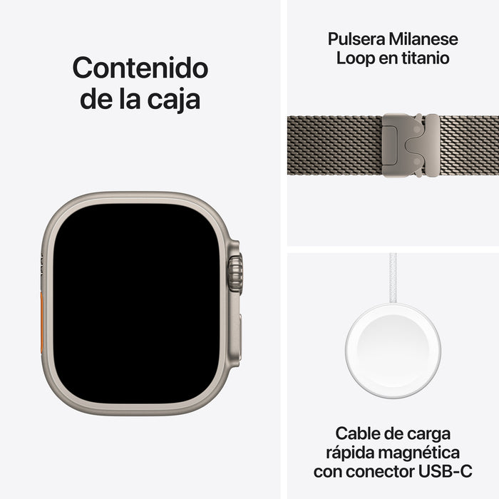 EAN 0195950609738 - Apple Watch Ultra 3 OLED 49 mm Digital 422 x 514 Pixeles Pantalla táctil 5G Titanio Wifi GPS (satélite) imagen 8