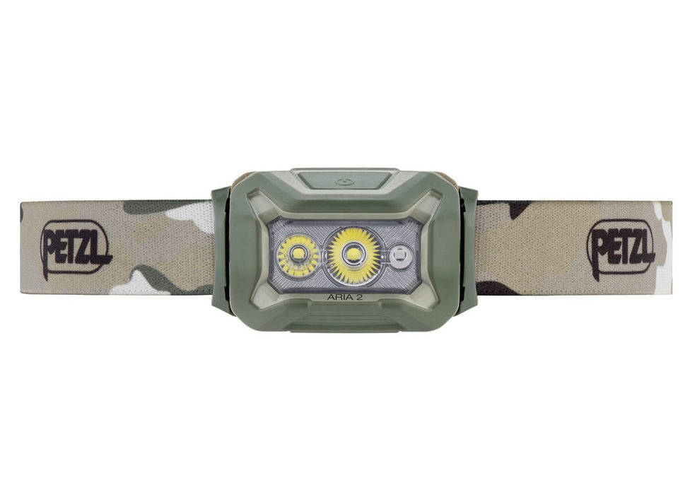 EAN 3342540840058 - Petzl Aria 2 RGB Camuflaje Linterna con cinta para cabeza LED imagen 1
