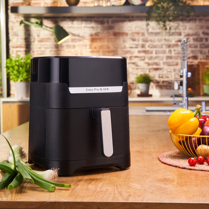 EAN 3045380020757 - Tefal Easy Fry & Grill EY5058 Sencillo 4,2 L Independiente 1550 W Freidora de aire caliente Negro imagen 11