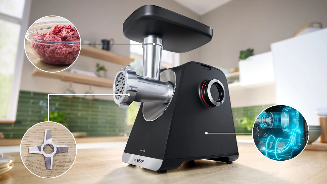 EAN 4242005456079 - Bosch Serie 6 picadora 2100 W Negro, Plata imagen 3