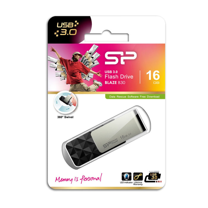 EAN 4712702632187 - Silicon Power Blaze B30 unidad flash USB 16 GB USB tipo A 3.2 Gen 1 (3.1 Gen 1) Negro imagen 7