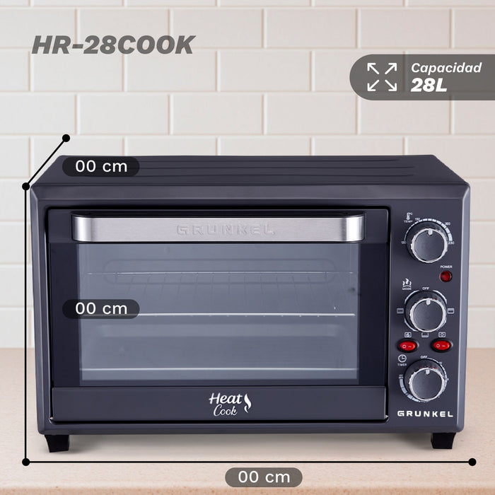 EAN 8426156019246 - Grunkel HR-28COOK horno 28 L 1600 W Negro, Acero imagen 3