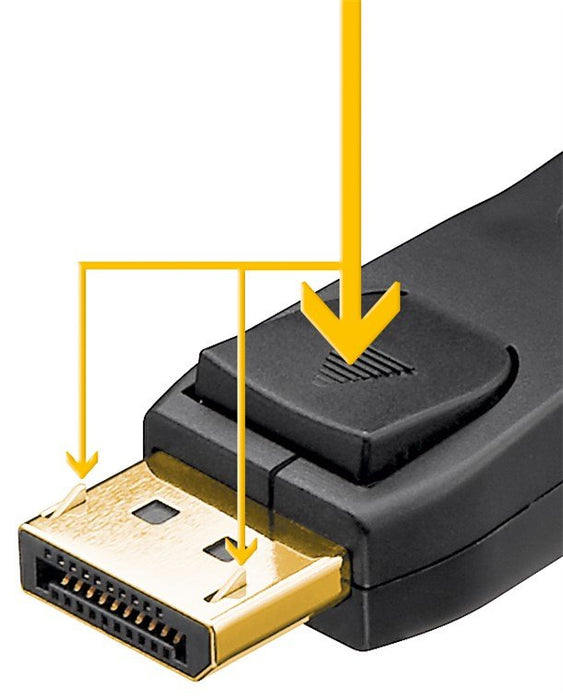 EAN 4040849747472 - Goobay 74747 cable DisplayPort 1 m Negro imagen 2