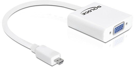 EAN 4043619653478 - DeLOCK 65347 adaptador de cable de vídeo VGA (D-Sub) HDMI tipo D (Micro) Blanco imagen 1