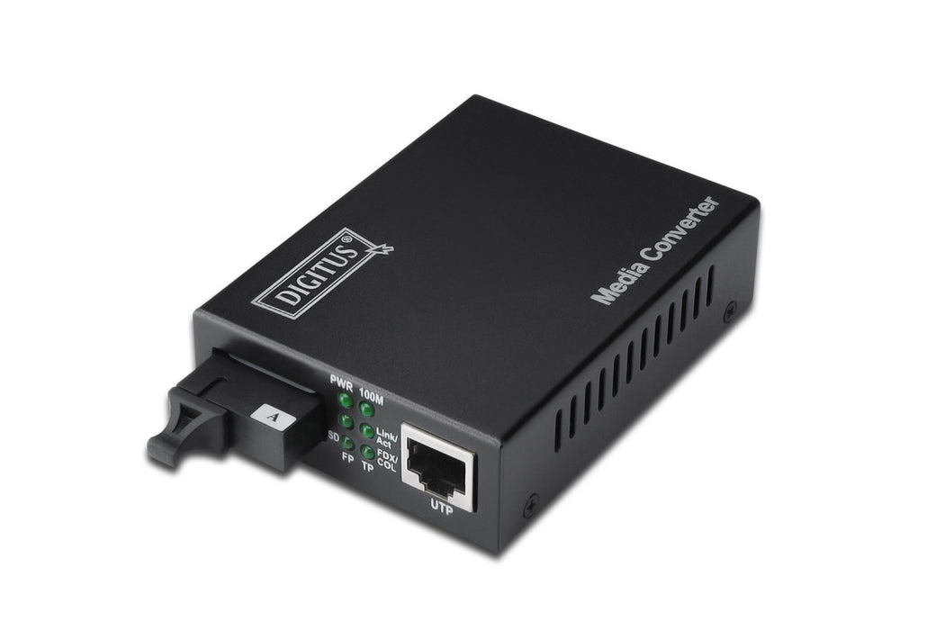 EAN 4016032307938 - Digitus DN-82122 convertidor de medio 1000 Mbit/s 1310 nm Monomodo Negro imagen 1