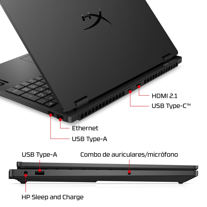 EAN 0821844741788 - HP HyperX OMEN 15 inch Gaming Laptop PC 15-gb0016ns AMD Ryzen™ 7 260 38,9 cm (15.3") 2K 24 GB DDR5-SDRAM  imagen 4