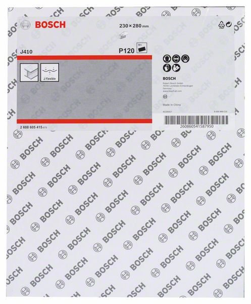 EAN 3165140162357 - Bosch 2 608 605 415 papel de lija Hoja lijadora P120 1 pieza(s) imagen 2