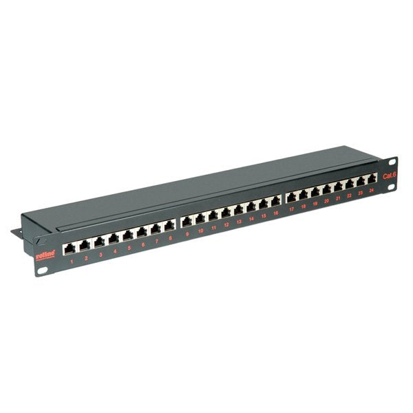 EAN 7611990182435 - ROLINE Cat.6/Class E 19" Patch Panel, 24 Ports, STP black imagen 1