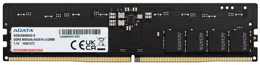 EAN 4711658153562 - ADATA AD5U560064G-S módulo de memoria 64 GB 1 x 64 GB DDR5 5600 MT/s 288-pin DIMM imagen 1