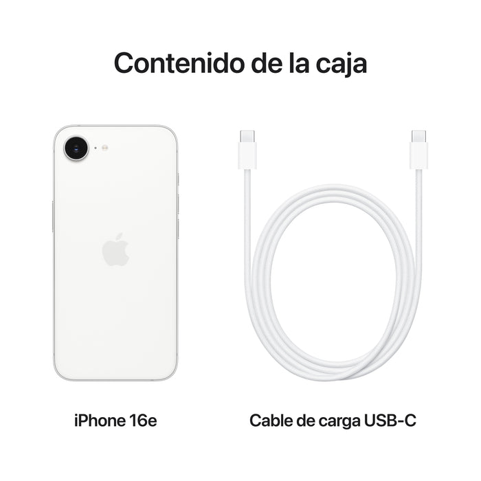 EAN 195950376883 - Apple iPhone 16e 15,5 cm (6.1") SIM doble iOS 18 5G USB Tipo C 128 GB Blanco imagen 9