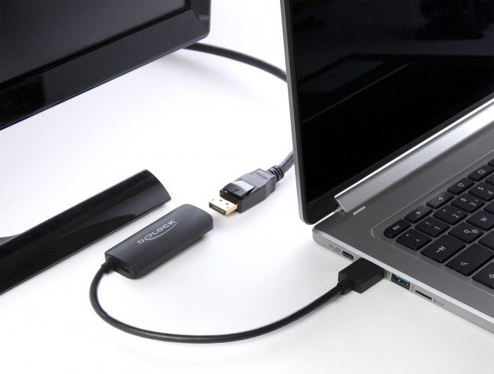 EAN 4043619642137 - DeLOCK 64213 adaptador de cable de vídeo 0,18 m HDMI tipo A (Estándar) DisplayPort + Micro-USB Negro imagen 2