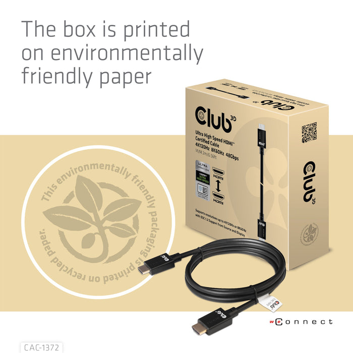 EAN 8719214471156 - CLUB3D CAC-1372 cable HDMI HDMI tipo A (Estándar) Negro imagen 2