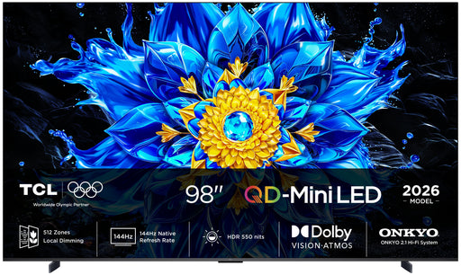 EAN 5901292530167 - TCL P8L 98P8L Televisor 2,49 m (98") 4K Ultra HD Smart TV Wifi Negro 1000 cd / m² imagen 1