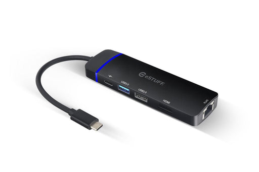 EAN 5704174818496 - eSTUFF GLB235420 base para portátil y replicador de puertos USB 3.2 Gen 1 (3.1 Gen 1) Type-C Negro imagen 1