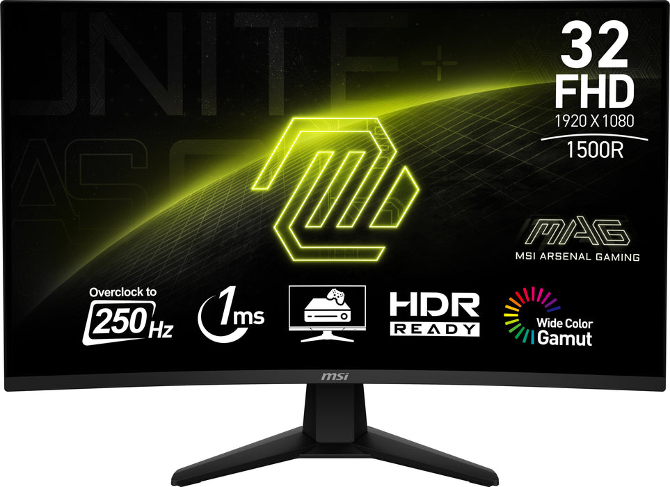 EAN 4711377195362 - MSI MAG 32C6X pantalla para PC 80 cm (31.5") 1920 x 1080 Pixeles Full HD Negro imagen 1