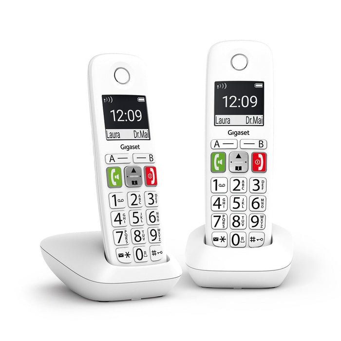 EAN 4250366859248 - Gigaset E290 Duo Teléfono DECT/analógico Identificador de llamadas Blanco imagen 1