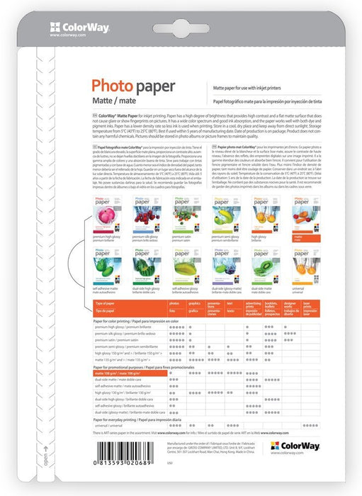 EAN 6942941813209 - Colorway PM190020A4 papel fotográfico A4 Mate imagen 2