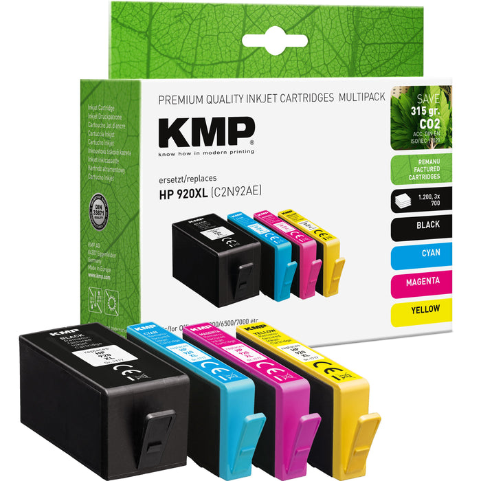 EAN 4011324001273 - KMP 1717,4005 cartucho de tinta 4 pieza(s) Compatible Alto rendimiento (XL) Cian, Negro, Amarillo, Magent imagen 1
