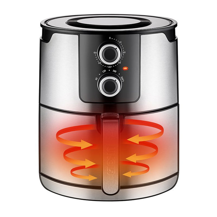 EAN 4011689586552 - Unold 58655 freidora Doble 5 L 1400 W Freidora de aire caliente Negro, Acero inoxidable imagen 12