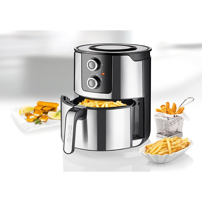 EAN 4011689586552 - Unold 58655 freidora Doble 5 L 1400 W Freidora de aire caliente Negro, Acero inoxidable imagen 13