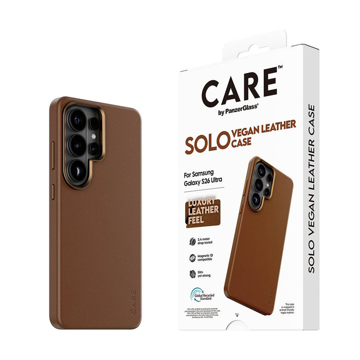 EAN 5715685037955 - PanzerGlass CARE™ by ® Solo Case Brown w. Qi Samsung Galaxy S26 Ultra funda para teléfono móvil Marrón imagen 6