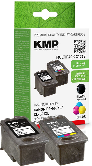 EAN 4011324373523 - KMP 1581,4005 cartucho de tinta 3 pieza(s) Compatible Alto rendimiento (XL) Negro, Cian, Magenta, Amarill imagen 1