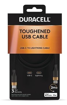 EAN 5056889400078 - Duracell DRU5024A cable de conector Lightning 2 m Negro imagen 2