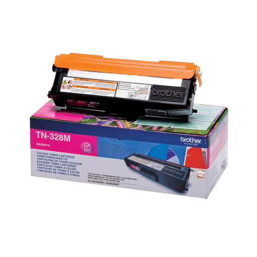 EAN 4977766679442 - Brother TN-328M cartucho de tóner 1 pieza(s) Original Magenta imagen 1